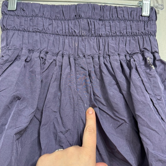 Free People Movement The Way Home Shorts Size M Deep Sea Purple With Liner Stain - Picture 7 of 13